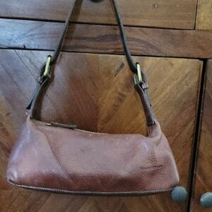 Marc O'Polo Chic Brown Leather Shoulder Bag